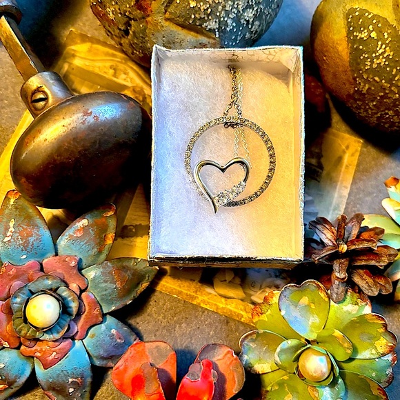 Sterling Silver 925 Diamond Crystal CZ Layering Sparkly Gift Double 2 Necklaces - Picture 9 of 13